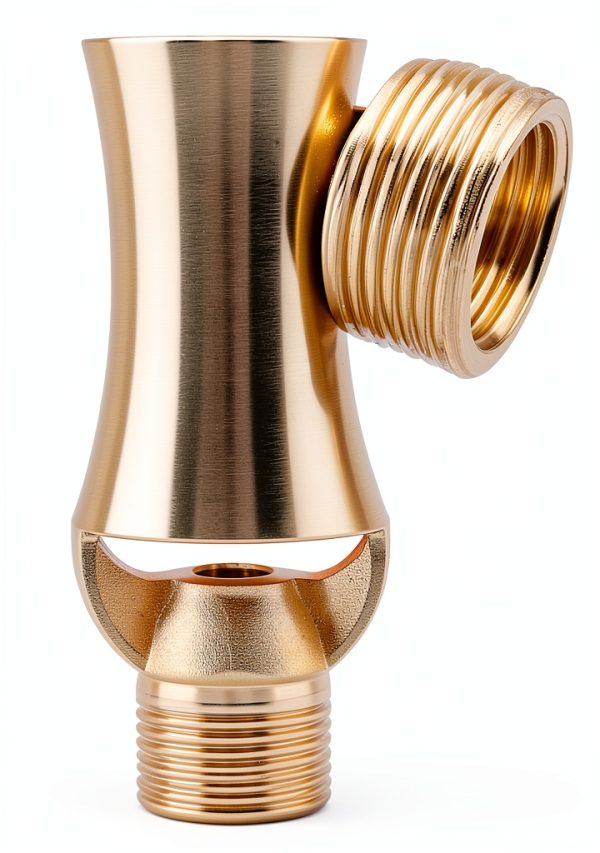 Haofy Brass Pond Nozzle Gold Fixed Spray Fountain Decor-2