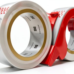 DowDew Clear Packaging Tape 2 Rolls Dispenser Strong-0