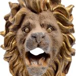 Lion Head Fountain Nozzle Outdoor Garden Water Feature-0