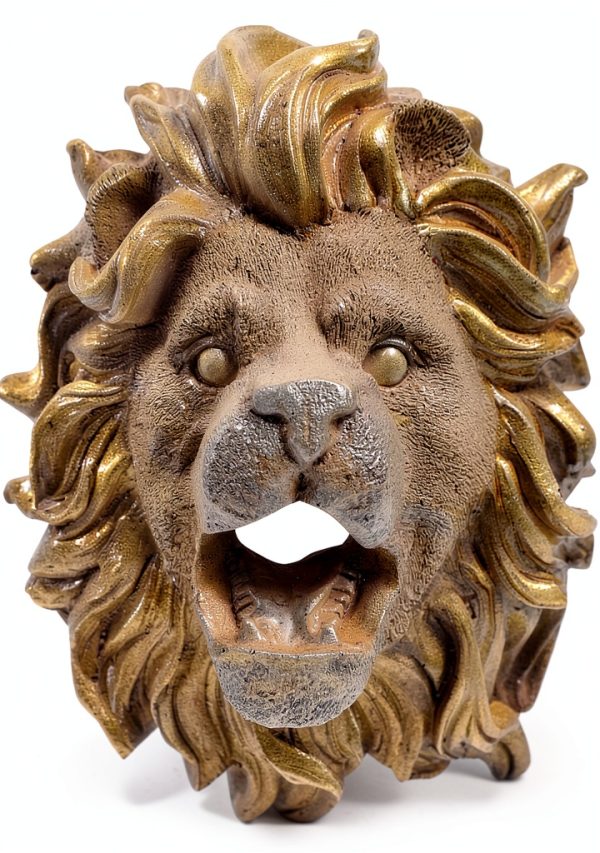 Lion Head Fountain Nozzle Outdoor Garden Water Feature-0