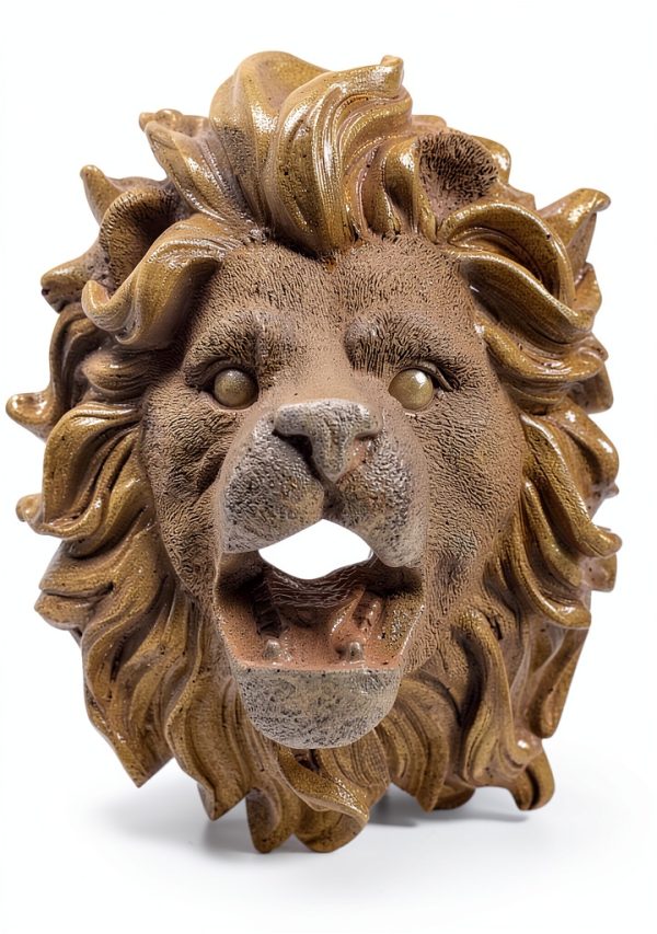Lion Head Fountain Nozzle Outdoor Garden Water Feature-2