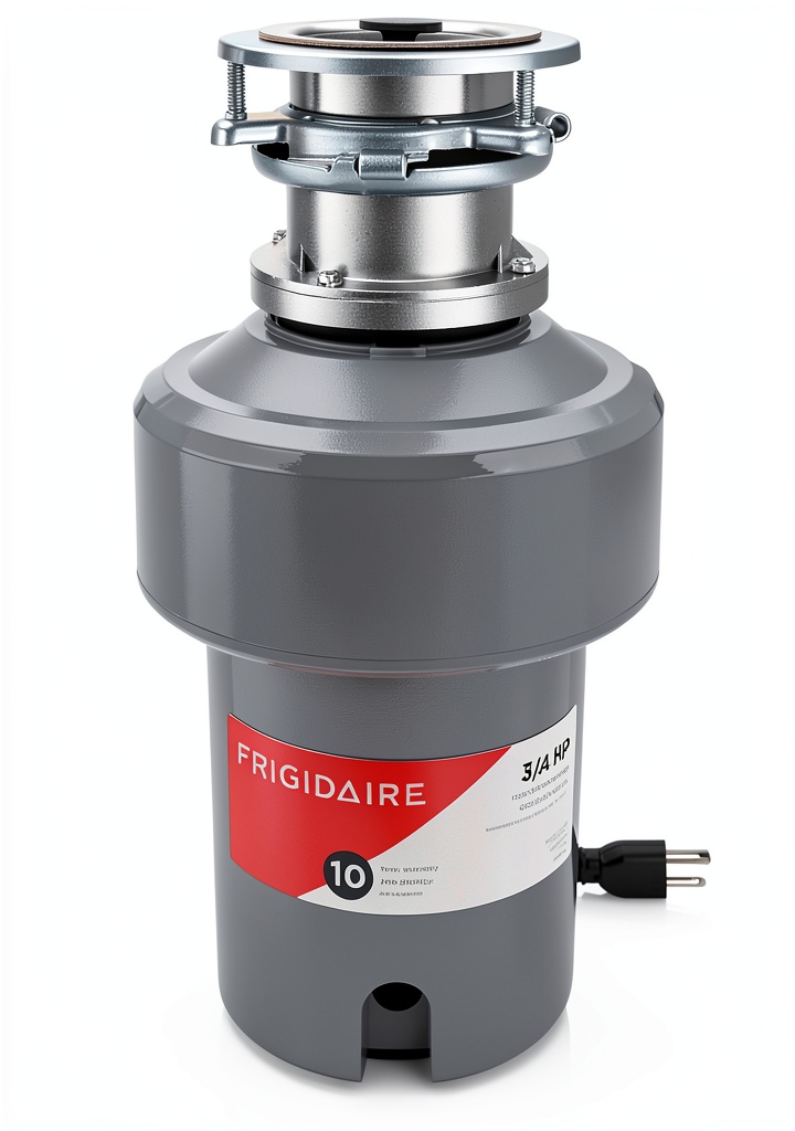 Frigidaire garbage disposal installed under a kitchen sink