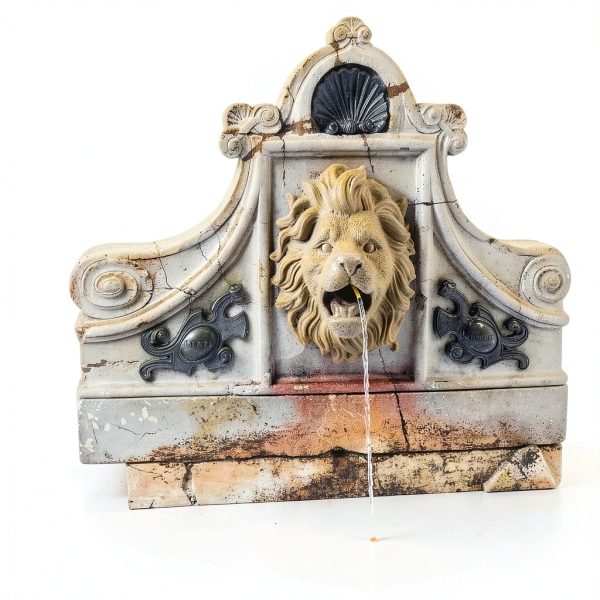 Lion Head Fountain Nozzle Outdoor Garden Water Feature-6