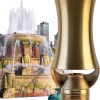 Haofy Brass Pond Nozzle Gold Fixed Spray Fountain Decor-1
