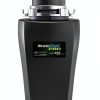 WASTEMAID Garbage Disposal Stainless Steel 0.5 HP Black-0