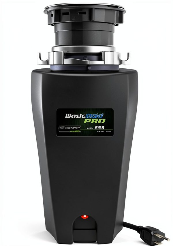 WASTEMAID Garbage Disposal Stainless Steel 0.5 HP Black-0