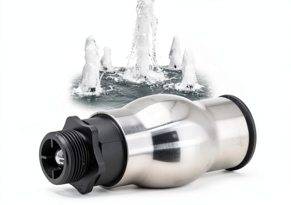 Akozon Stainless Steel Pond Pump Nozzle Foam Jet Fountain-2