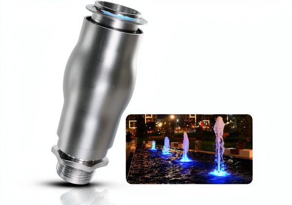 AURA LIFE Stainless Steel Pond Pump Nozzle Adjustable Heavy-6