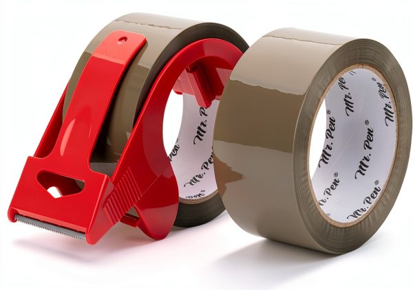 Mr Pen Brown Packing Tape Water Resistant Dispenser Gun-0