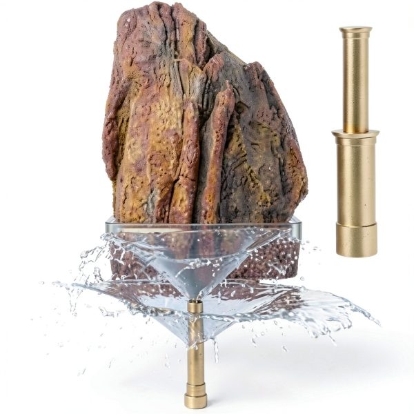 Haofy Brass Pond Nozzle Double Trumpet Fountain Water-1