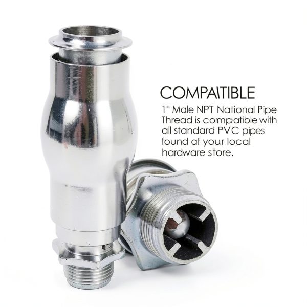 AURA LIFE Stainless Steel Pond Pump Nozzle Adjustable Heavy-3