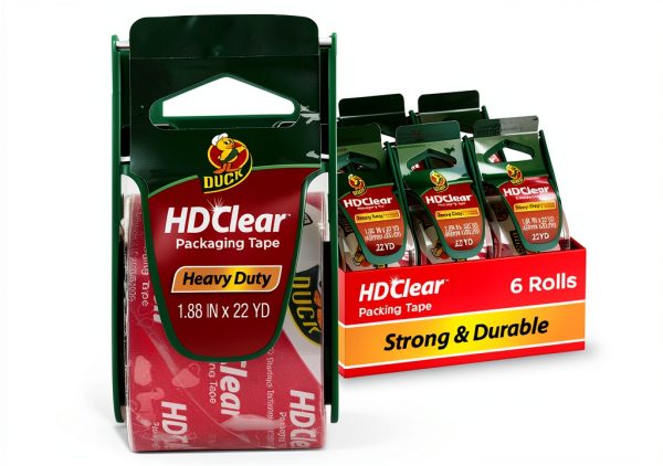 Duck Clear Acrylic Packing Tape Heavy Duty 6 Rolls-0