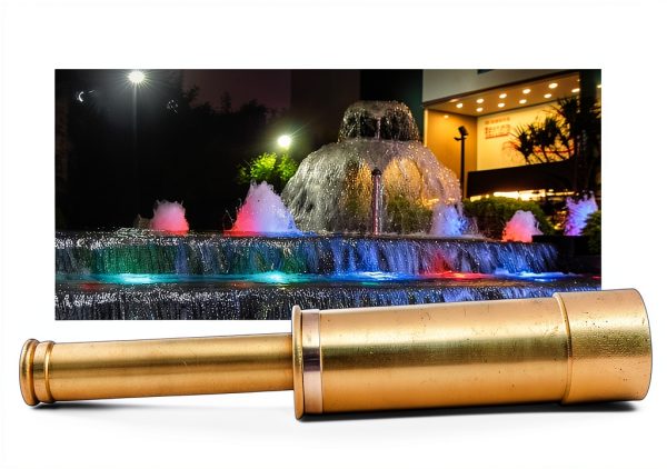 Haofy Brass Pond Nozzle Double Trumpet Fountain Water-3