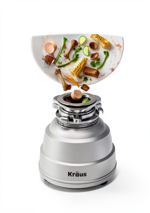 Kraus Garbage Disposal 1 HP Stainless Steel Quiet-4