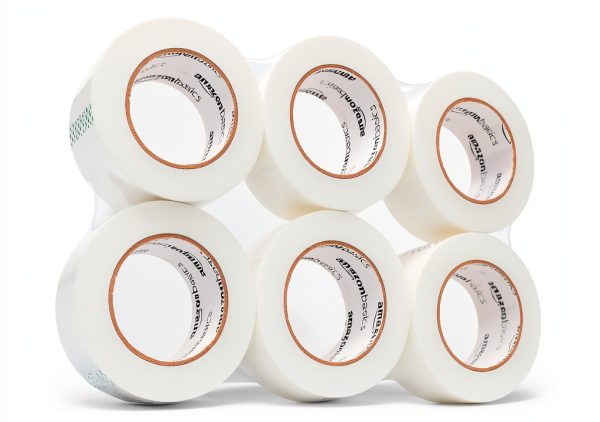 Amazon Basics Packing Tape Clear Strong Water Resistant 6-6