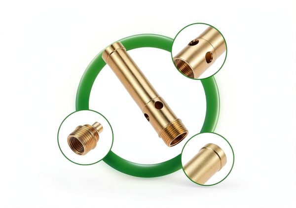 Hicello Brass Fountain Nozzle Bubbling Water Display Pond-4
