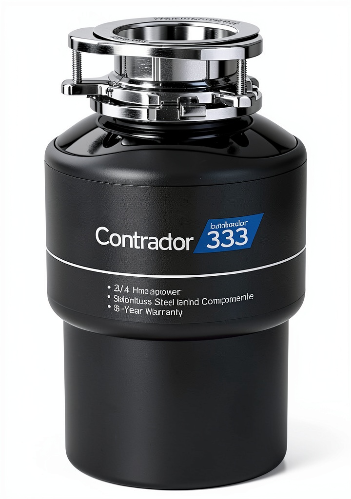 InSinkErator CNTR333 garbage disposal installed under a kitchen sink