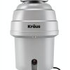 Kraus Garbage Disposal 1 HP Stainless Steel Quiet-0