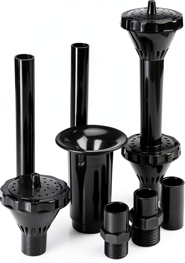 PENCK Fountain Nozzle Black Plastic 2in Model FN-55-0