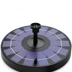 Solar Pond Pump AISITIN Black 2.5W Fountain Nozzle-0
