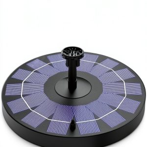 Solar Pond Pump AISITIN Black 2.5W Fountain Nozzle-0