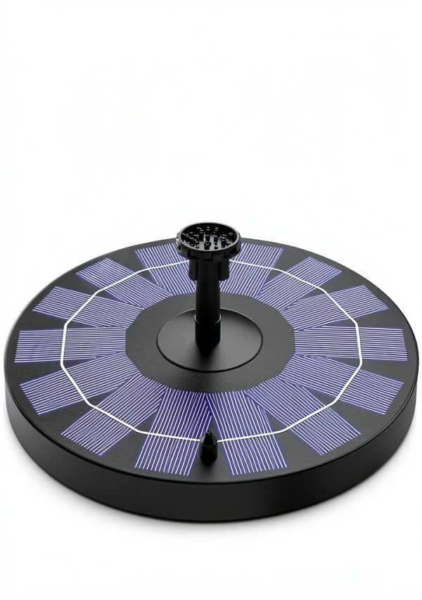 Solar Pond Pump AISITIN Black 2.5W Fountain Nozzle-0