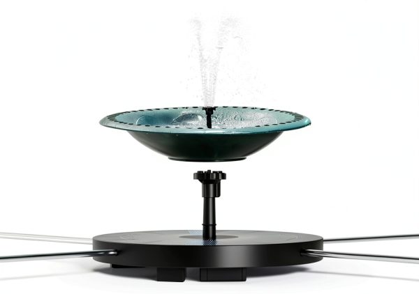 Solar Pond Pump AISITIN Black 2.5W Fountain Nozzle-1