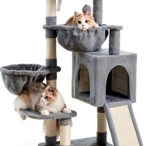 Cat Tree Hey-brother 35.4‑inch & 53.1‑inch Multi‑Color Sturdy Tower-0