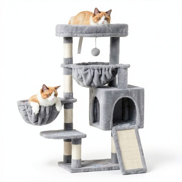 Cat Tree Hey-brother 35.4‑inch & 53.1‑inch Multi‑Color Sturdy Tower-1