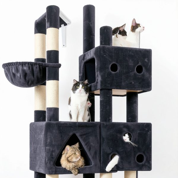Cat Tower Globlazer F81 81-Inch Dark Grey XXL Heavy Duty Tree for-4