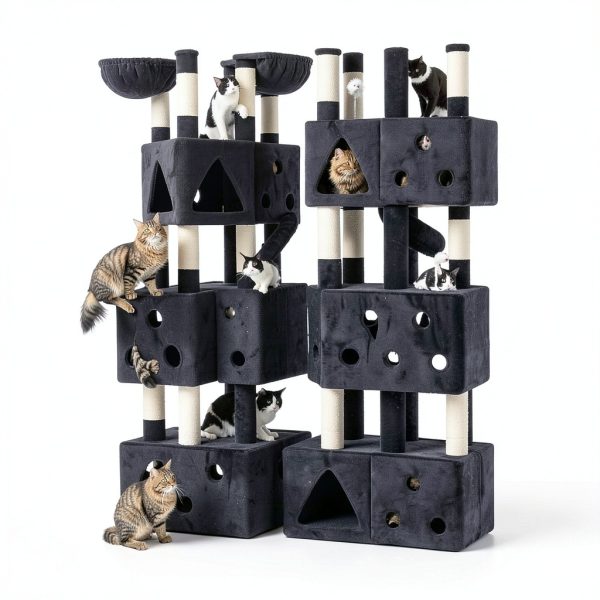 Cat Tower Globlazer F81 81-Inch Dark Grey XXL Heavy Duty Tree for-1