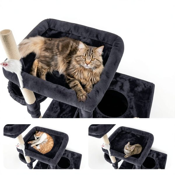 Cat Tower Globlazer F81 81-Inch Dark Grey XXL Heavy Duty Tree for-2