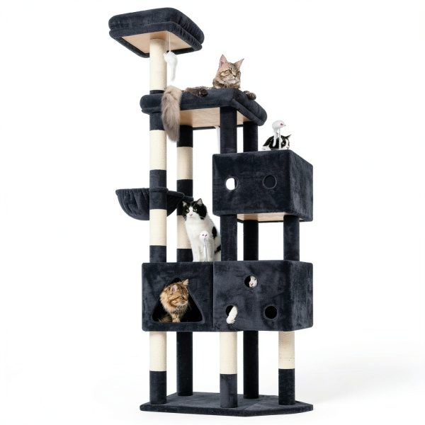 Cat Tower Globlazer F81 81-Inch Dark Grey XXL Heavy Duty Tree for-7
